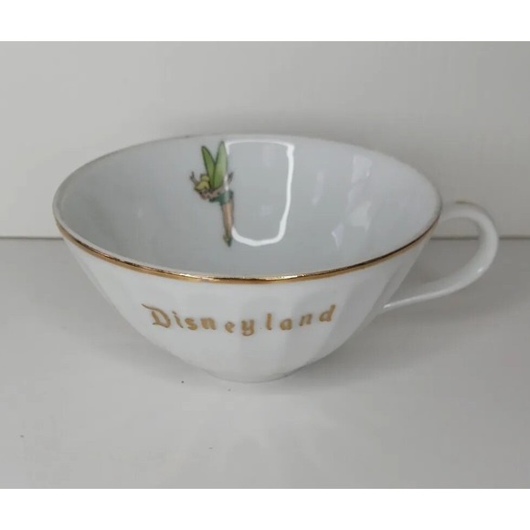 Disney Other - Vintage UNUSED Tinkerbell Disneyland Tea Cup Rare Gold Trim
